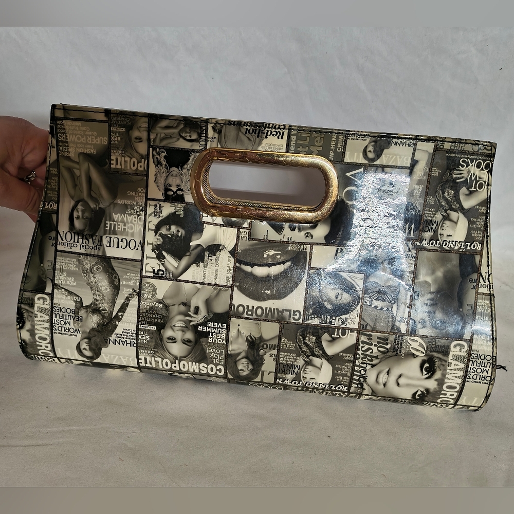 Y2K Olivia Millar Cosmo/Vogue Magazine Clutch - Picture 5 of 5